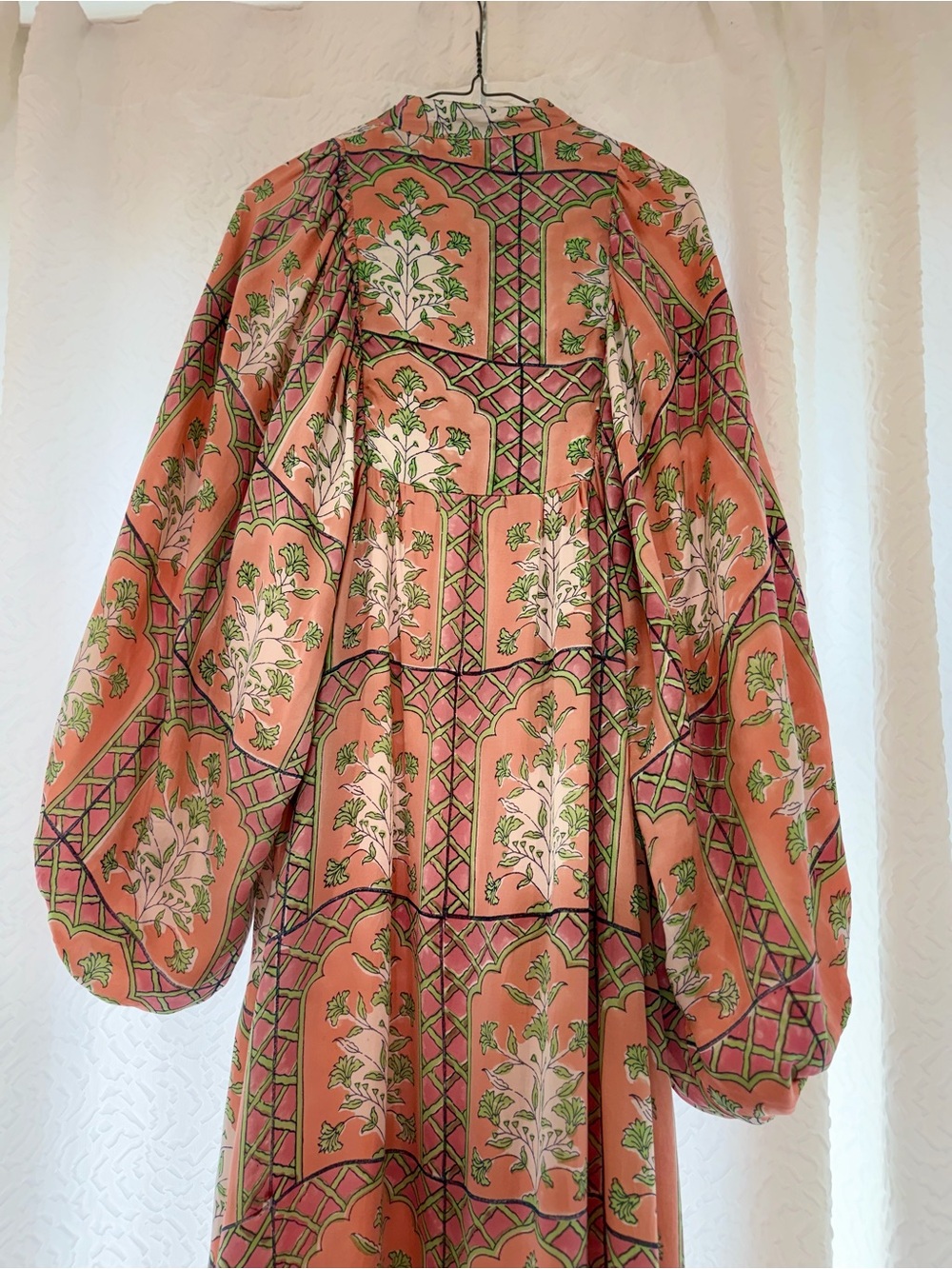 Clara The Label Cassia Floral Maxi Dress Peach Quartz XS - Picture 7 of 16